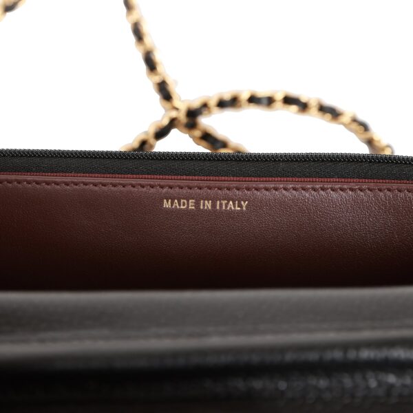 Chanel Wallet on Chain WOC Black Caviar Gold Hardware