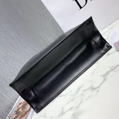 d1c8c75ecbc6078ae5b6f6db00210450 Dior Book Tote Bag In Black Smooth Calfskin