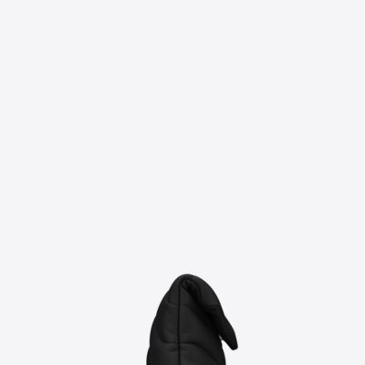 YSL Puffer Small Pouch in Quilted Lambskin