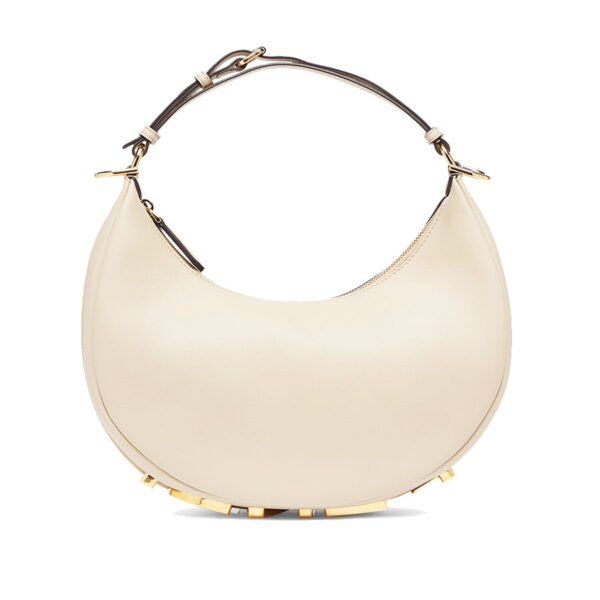 d207ab3c97680d02c83cd754b77f9b18 Fendi Fendigraphy Small in Beige Leather Bag