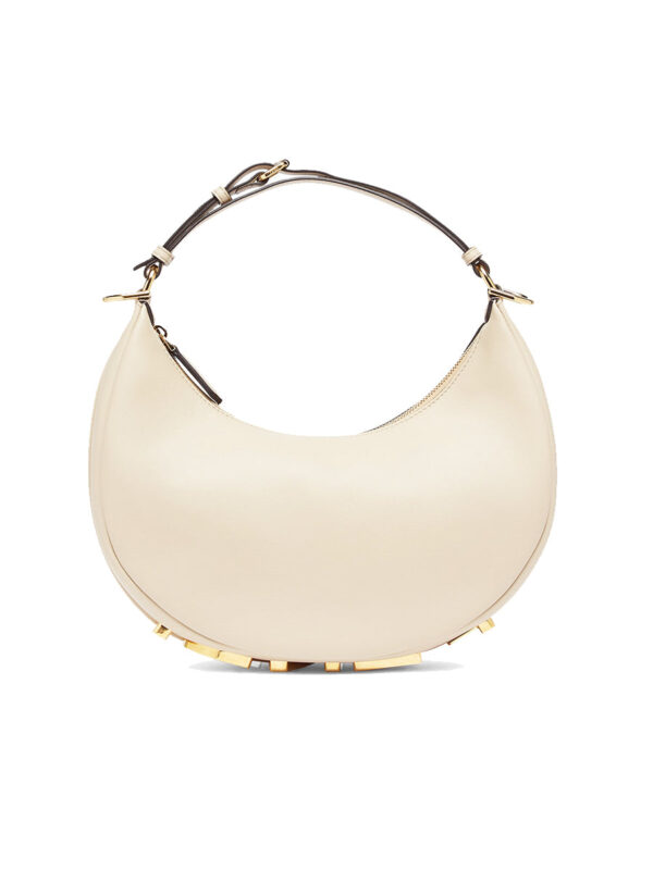 d207ab3c97680d02c83cd754b77f9b18 Fendi Fendigraphy Small in Beige Leather Bag