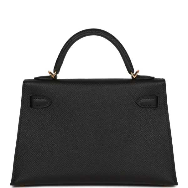 Hermès Kelly Sellier 20 Black Epsom Gold Hardware