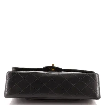 Chanel Vintage Classic Double Flap Bag Quilted Lambskin Medium