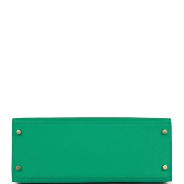 Hermès Kelly Sellier 28 Vert Jade Epsom Gold Hardware