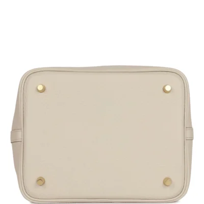 Hermès Picotin Lock 22 Beton Clemence Gold Hardware