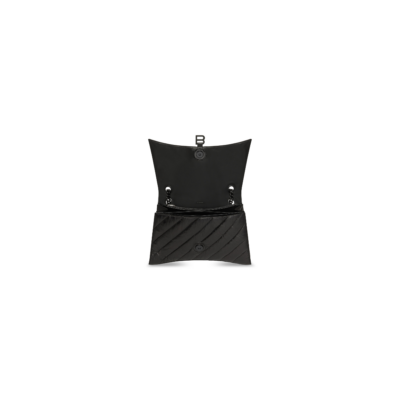 WOMEN'S CRUSH LARGE CHAIN BAG QUILTED IN BLACK