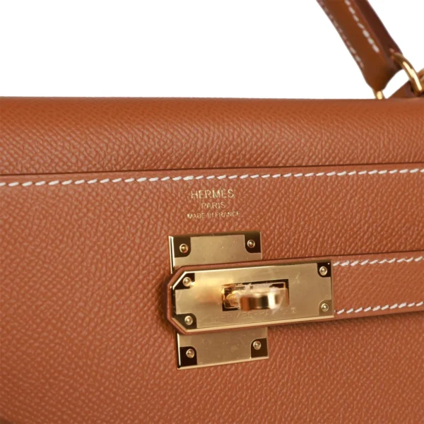 Hermès Kelly Sellier 32 Gold Epsom Gold Hardware