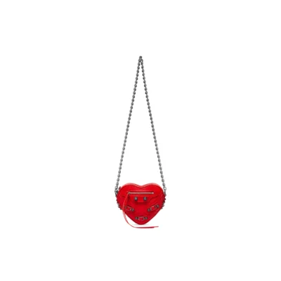 WOMEN'S LE CAGOLE HEART MINI BAG IN RED