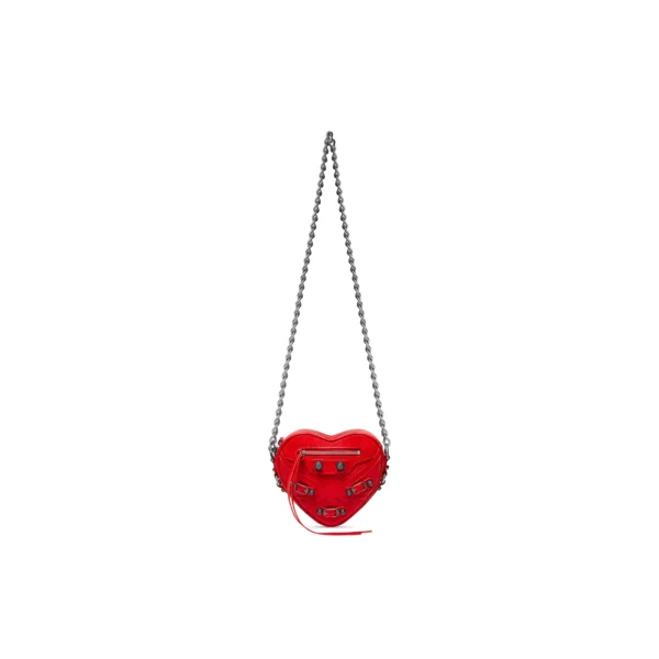 WOMEN'S LE CAGOLE HEART MINI BAG IN RED