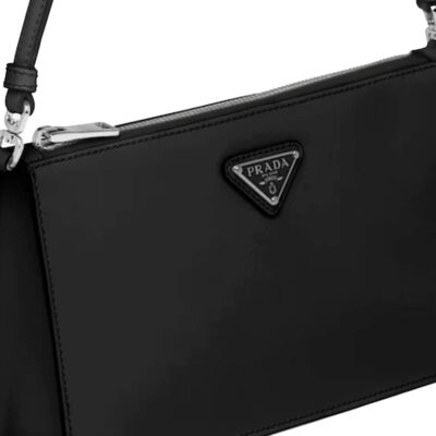 حقيبة صغيرة Prada Brushed جلد