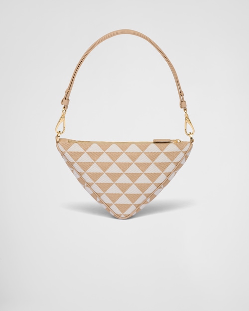 d52c438680859ba3f2d2ddd442cf96f8 Embroidered fabric mini-bag - Beige/Chalk White