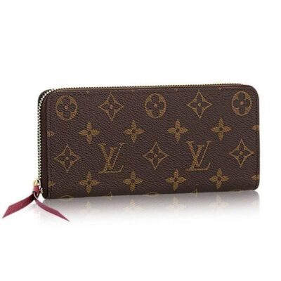d5b1e20390ab1d76ec9ac846eae9af2e Louis Vuitton Monogram Canvas Clemence Wallet M60742 Fuchsia