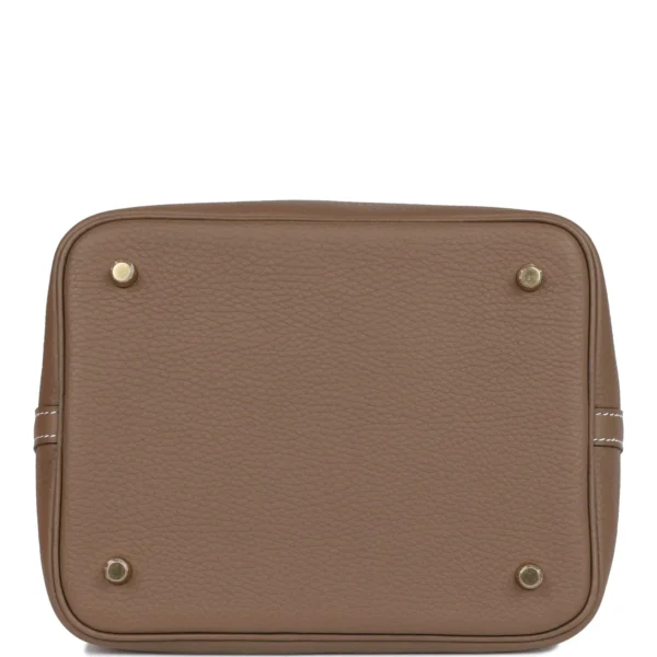 Hermès Picotin Lock 22 Etoupe Clemence Gold Hardware