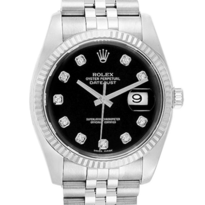 Rolex Datejust 116234BKDJ 36MM 黑色 表盘 银色调 表壳 腕表