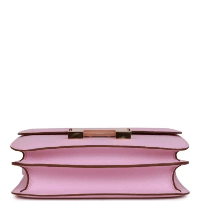d5f7e63ec007adcd36ed1b7601f48309 Hermès Constance 18 Mauve Sylvestre Epsom Rose Gold Hardware