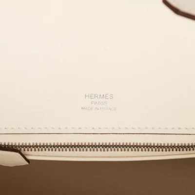 Hermès Birkin 25 Glycine Grizzly and Nata Swift Palladium Hardware