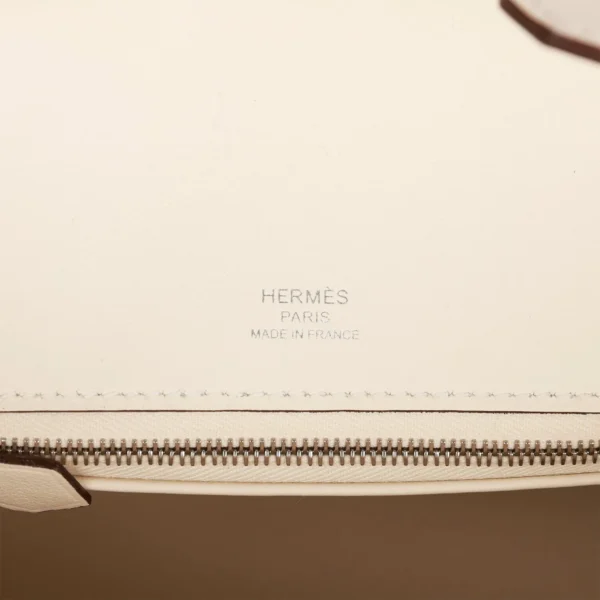 Hermès Birkin 25 Glycine Grizzly and Nata Swift Palladium Hardware