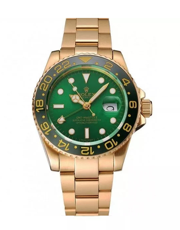 d6dcc1e19ac9a01b2e9cc72898e7c949 ساعة رجالية رولكس GMT Master II 1453750 مينا باللون الأخضر