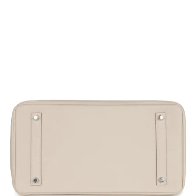 Hermès Birkin 35 Craie Togo Palladium Hardware