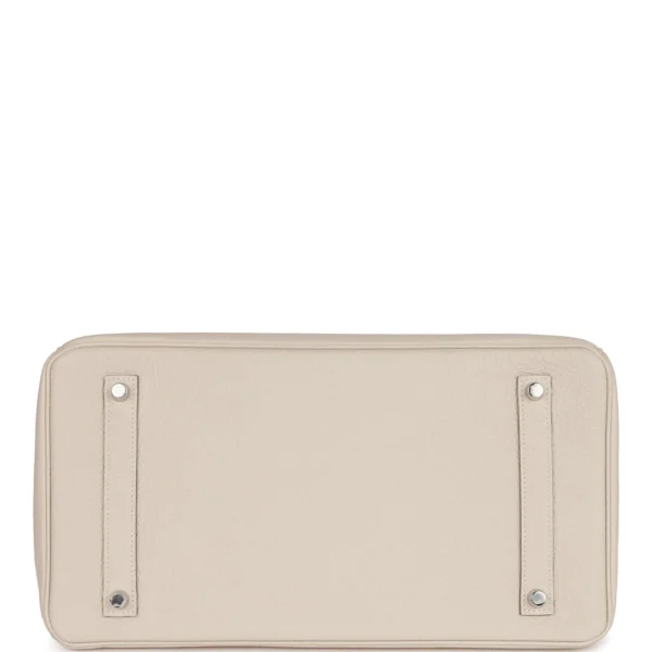 Hermès Birkin 35 Craie Togo Palladium Hardware