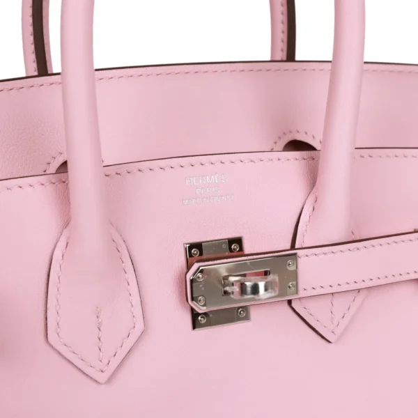Hermès Birkin 25 Rose Sakura Swift Palladium Hardware
