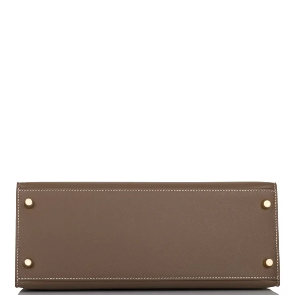 Hermès Kelly Sellier 28 Etoupe Epsom Gold Hardware