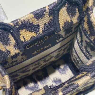 Dior Mini Dior Book Tote Phone Bag Coffee