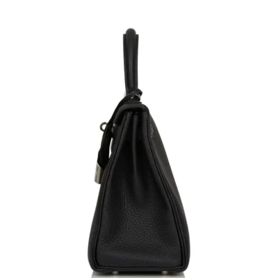 d869be23c21c1eb793b89f65efca3d37 Hermès Kelly Retourne 25 Black Togo Palladium Hardware