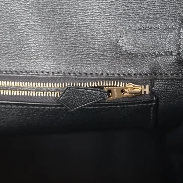 爱马仕 Birkin 30 黑色 亮面 Niloticus 鳄鱼皮 金色五金 包