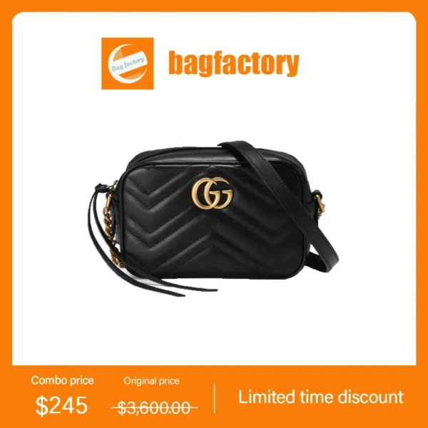 GG Marmont mini shoulder bag+GUCCI continental wallet