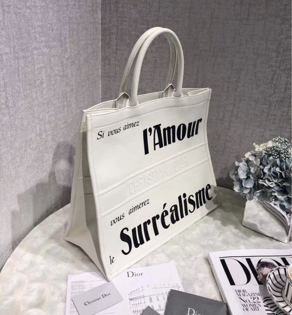 d9bb13c457a365a70417a6d9ba40966e Dior Book Tote Bag Surrealism Printed Calfskin
