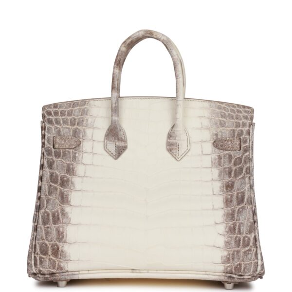 Hermès Birkin 25 Himalaya Niloticus Crocodile Palladium Hardware
