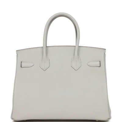 Hermès Special Order (HSS) Birkin 30 Gris Perle Verso Chevre Brushed Palladium Hardware