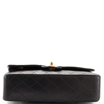 Chanel Vintage Classic Double Flap Bag Quilted Lambskin Medium