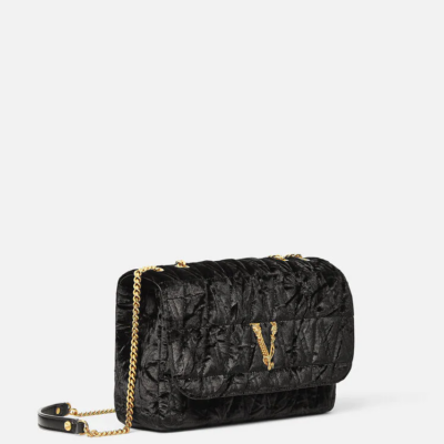 Virtus Velvet Shoulder Bag