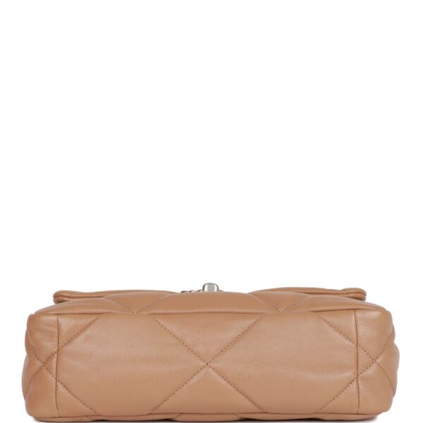 dca694faac478cf22465c249990f47d2 Chanel Medium 19 Flap Bag Beige Calfskin Mixed Hardware