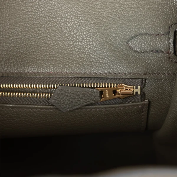 حقيبة Hermès Birkin 25 Vert de Gris توغو إكسسوارات معدنية ذهبية