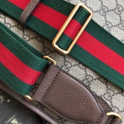 古驰 Neo 复古 GG 598604 深色 咖啡色 中号邮差包