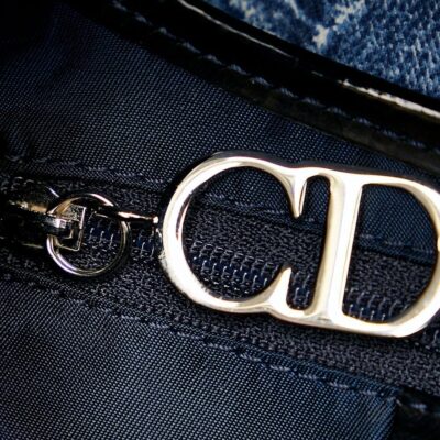 Christian Dior Cannage logo lettering tote