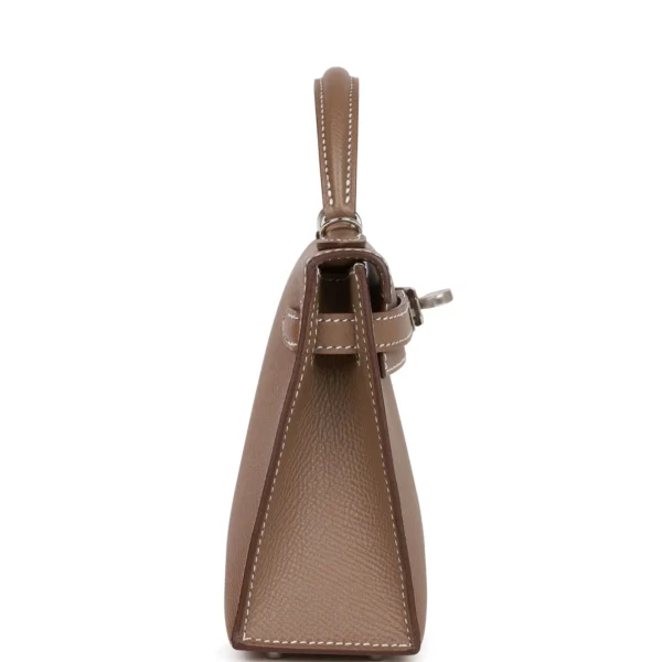 Hermès Kelly Sellier 20 Etoupe Epsom Palladium Hardware