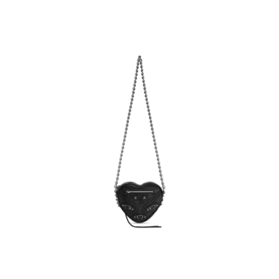 df3e7b17c2cb972cf5fb60e5528516bd WOMEN'S LE CAGOLE HEART MINI BAG IN BLACK