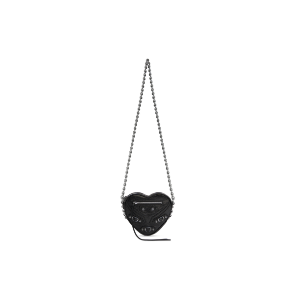 df3e7b17c2cb972cf5fb60e5528516bd WOMEN'S LE CAGOLE HEART MINI BAG IN BLACK