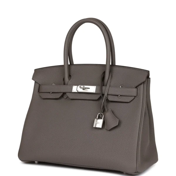 Hermès Birkin 30 Etain Togo Palladium Hardware