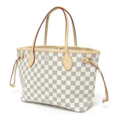 dfa55df191863d1d8b267de0c27a50d0 Louis Vuitton N51110 Neverfull PM Shoulder Bag Damier Azur Canvas