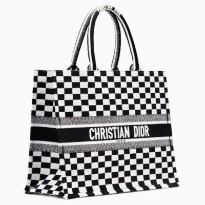 dfda1b176399a341fff38954998db967 حقيبة حمل Dior Book Checkered كانفاس