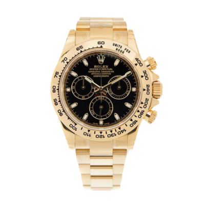 Rolex Daytona 116508BKSO 40MM Black Dial Yellow Gold-tone Case