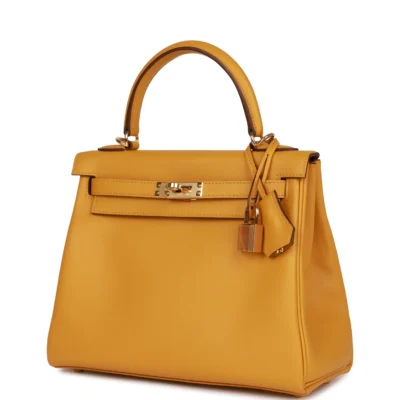 e05b1dec096ad9da2d9593940888212d Hermès Kelly Retourne 25 Jaune Ambre Swift Gold Hardware