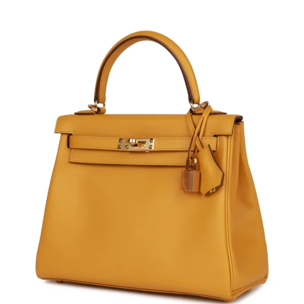 e05b1dec096ad9da2d9593940888212d Hermès Kelly Retourne 25 Jaune Ambre Swift Gold Hardware