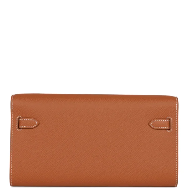 Hermès Kelly Wallet To Go Gold Epsom Gold Hardware