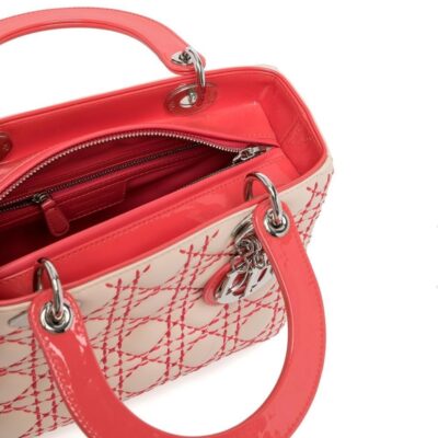 Christian Dior Cannage logo lettering tote